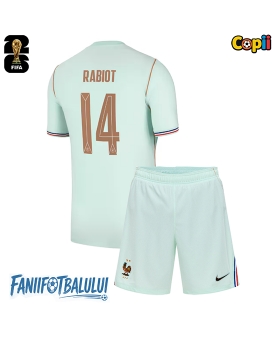 Franța Adrien Rabiot #14 Echipament de Fotbal Replică Mondial 2026 Copii Deplasare (+ Șorturi)